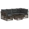 vidaXL Havesofa S&aelig;t 7 stk. Gr&aring; polyrattan