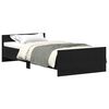 vidaXL sengeramme 90x190 cm uden madras konstrueret tr&aelig; sort eg