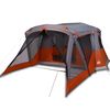 vidaXL 4-personers campingtelt med fortelt vandt&aelig;t orange