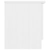 vidaXL sengebord ALTA 112x35x41 cm massivt fyrretr&aelig; hvid