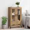 vidaXL Highboard Artisan Egetr&aelig; 69,5 x 31 x 115 cm Konstrueret tr&aelig;
