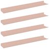 vidaXL Sv&aelig;vende hylde V&aelig;gmonteret 4 pcs Lyser&oslash;d 60 x 8,5 x 2,5 cm St&aring;l