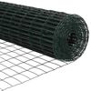 vidaXL Euro Hejn Gr&oslash;n 0,4 x 10 m PVC-belagt jern