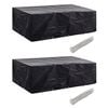 vidaXL havem&oslash;belovertr&aelig;k 2 stk. 8-pers. s&aelig;t 10 sn&oslash;rehuller 300x140 cm