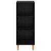 vidaXL Sideboard Sort eg 34,5 x 32,5 x 90 cm Konstrueret træ