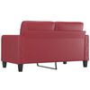 vidaXL 2-personers sofa 140 cm kunstl&aelig;der vinr&oslash;d