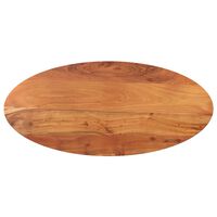 vidaXL bordplade 110x50x3,8 cm oval massivt akacietræ
