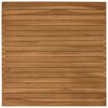 vidaXL Bordplade 70 x 70 x 3,5 cm Firkantet Massiv Teaktr&aelig; Naturfarvet