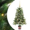 vidaXL Juletr&aelig; med 150 LED'er med stativ Gr&oslash;n 90 cm PE