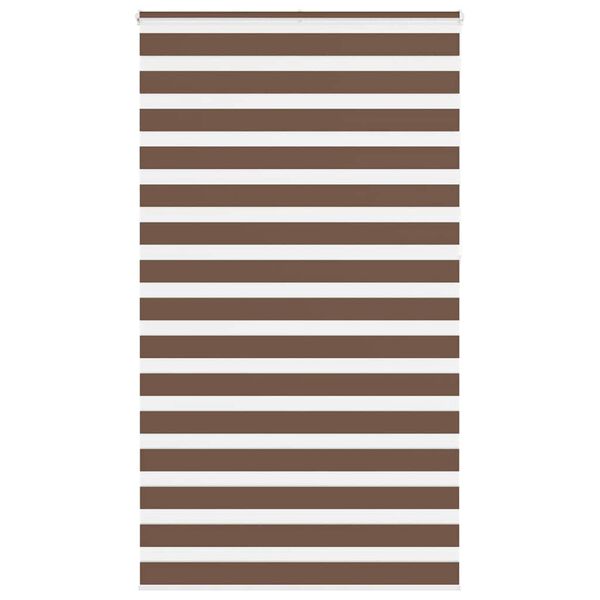 vidaXL zebragardin brun 125x230 cm stofbredde 120,9 cm polyester