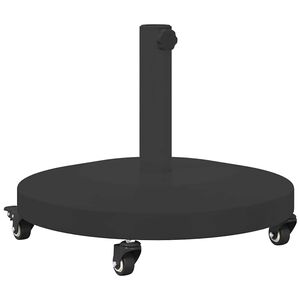 vidaXL Parasolfod 24.45 kg Sort Rund Justerbar