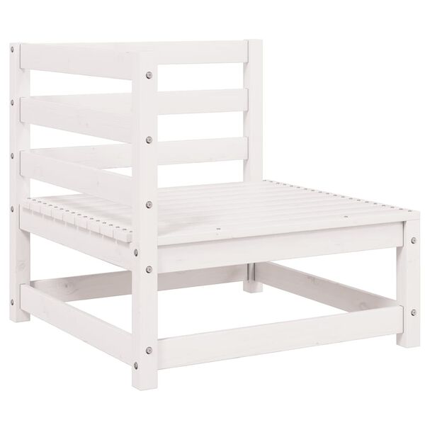 vidaXL lounges&aelig;t til haven 3 dele massivt fyrretr&aelig; hvid