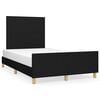 vidaXL Sengeramme uden madras Sort 120x200 cm Stof