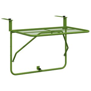 vidaXL altanbord 60x40 cm st&aring;l gr&oslash;n