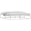 vidaXL sengeramme uden madras 180x200 cm metal hvid