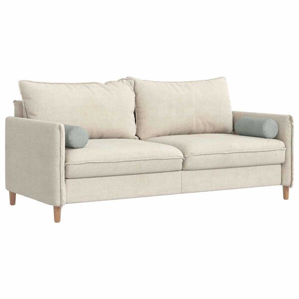 vidaXL Bolsterpuder 2 pcs Lysegrå Ø 15 x 40 cm Velourstof