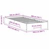 vidaXL Gulv seng ramme Brun 100 x 200 cm Massivt fyrretr&aelig;