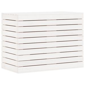 vidaXL vasket&oslash;jskurv 88,5x44x66 cm massivt fyrretr&aelig; hvid