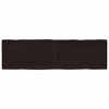 vidaXL bordplade 140x40x(2-4) cm naturlig kant behandlet tr&aelig; m&oslash;rkebrun