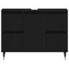 vidaXL Badeværelsesskabsunder Sort eg 80 x 33 x 60 cm Konstrueret træ