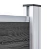 vidaXL hegnspanels&aelig;t 872x146 cm WPC sort
