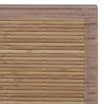 vidaXL tæppe 100x160 cm bambus brun