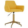 vidaXL drejelige spisebordsstole 2 stk. fl&oslash;jl gul
