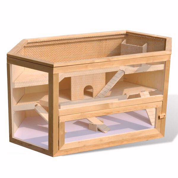 vidaXL hamsterbur sekskantet tr&aelig;