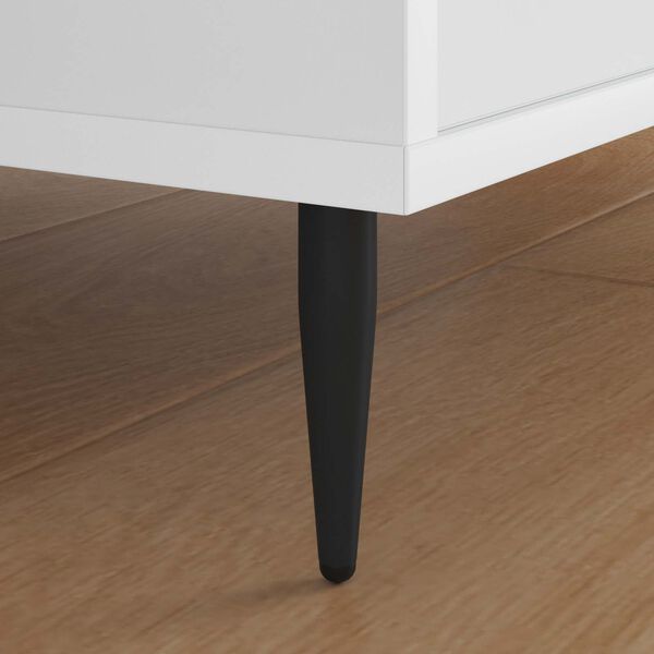 vidaXL M&oslash;belben 2 pcs Sort &Oslash; 40 x 98 mm Jern