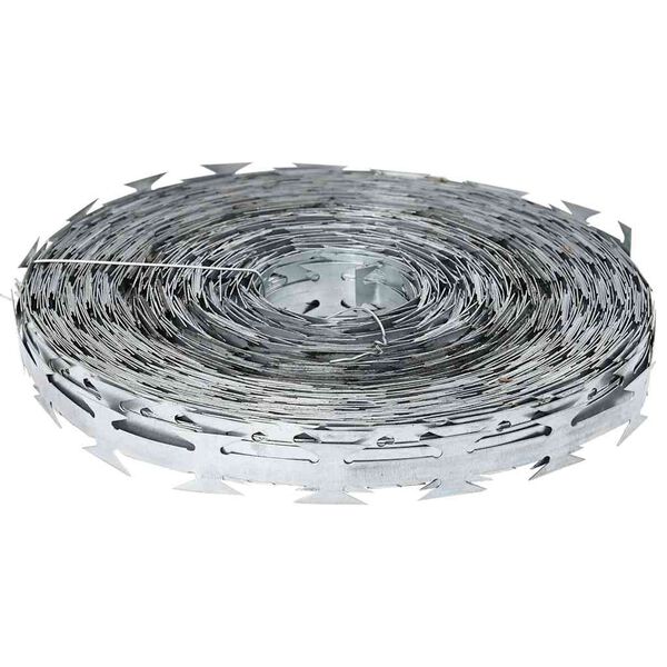 vidaXL Razor Wire S&oslash;lv 5000 x 1,9 cm Galvaniseret st&aring;l