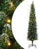 vidaXL kunstigt smalt juletr&aelig; med 300 LED-lys 210 cm