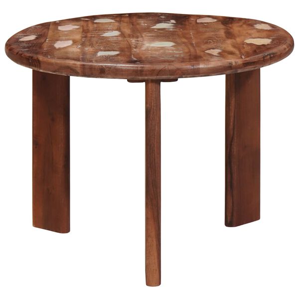 vidaXL Nesting Kaffeborde 3 pcs Flerfarvet Solid genvundet tr&aelig;