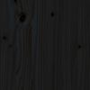 vidaXL sengeg&aelig;rde 140,5x4x100 cm massivt fyrretr&aelig; sort