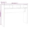 vidaXL konsolbord 105x30x80 cm konstrueret træ røget egetræsfarve