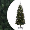 vidaXL Kunstigt juletr&aelig; med julekugle 210 cm 300 LED'er Varm hvid