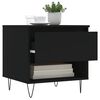vidaXL sofaborde 2 stk. 50x46x50 cm konstrueret tr&aelig; sort