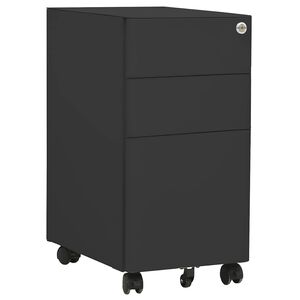 vidaXL mobilt arkivskab 30x45x59 cm st&aring;l antracitgr&aring;