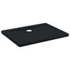 vidaXL Brusebund Tray med Dots 90 x 70 x 4 cm ABS Sort