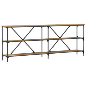 vidaXL Konsolbord Artisan eg 200 x 30 x 75 cm Konstrueret tr&aelig;