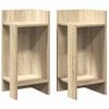 vidaXL Sideborde 2 stk med reol sonoma eg 25,5x27x60 cm