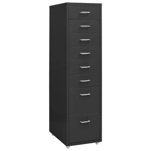 vidaXL mobilt arkivskab 28x41x109 cm metal antracitgr&aring;