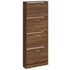 vidaXL skoskab 59x17x150 cm konstrueret tr&aelig; brun egetr&aelig;sfarve