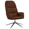 vidaXL l&aelig;nestol skinnende kunstl&aelig;der brun