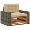 vidaXL Udend&oslash;rs Mellem Sofa Naturfarvet