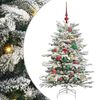 vidaXL Kunstigt Hinged Juletr&aelig; Hvid 120 cm PE og PVC