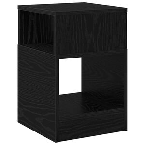 vidaXL Endebord Sort eg 30,5 x 30 x 45 cm Konstrueret tr&aelig;
