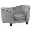 vidaXL hundesofa 69x49x40 cm plys gr&aring;