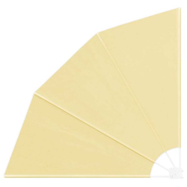 vidaXL Balkon Afsk&aelig;rmning Sandfarvet 160 x 160 cm Polyester