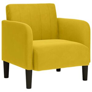 vidaXL sofastol med arml&aelig;n 54 cm fl&oslash;jl gul
