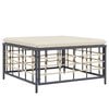 vidaXL haveskammel med beige hynde polyrattan